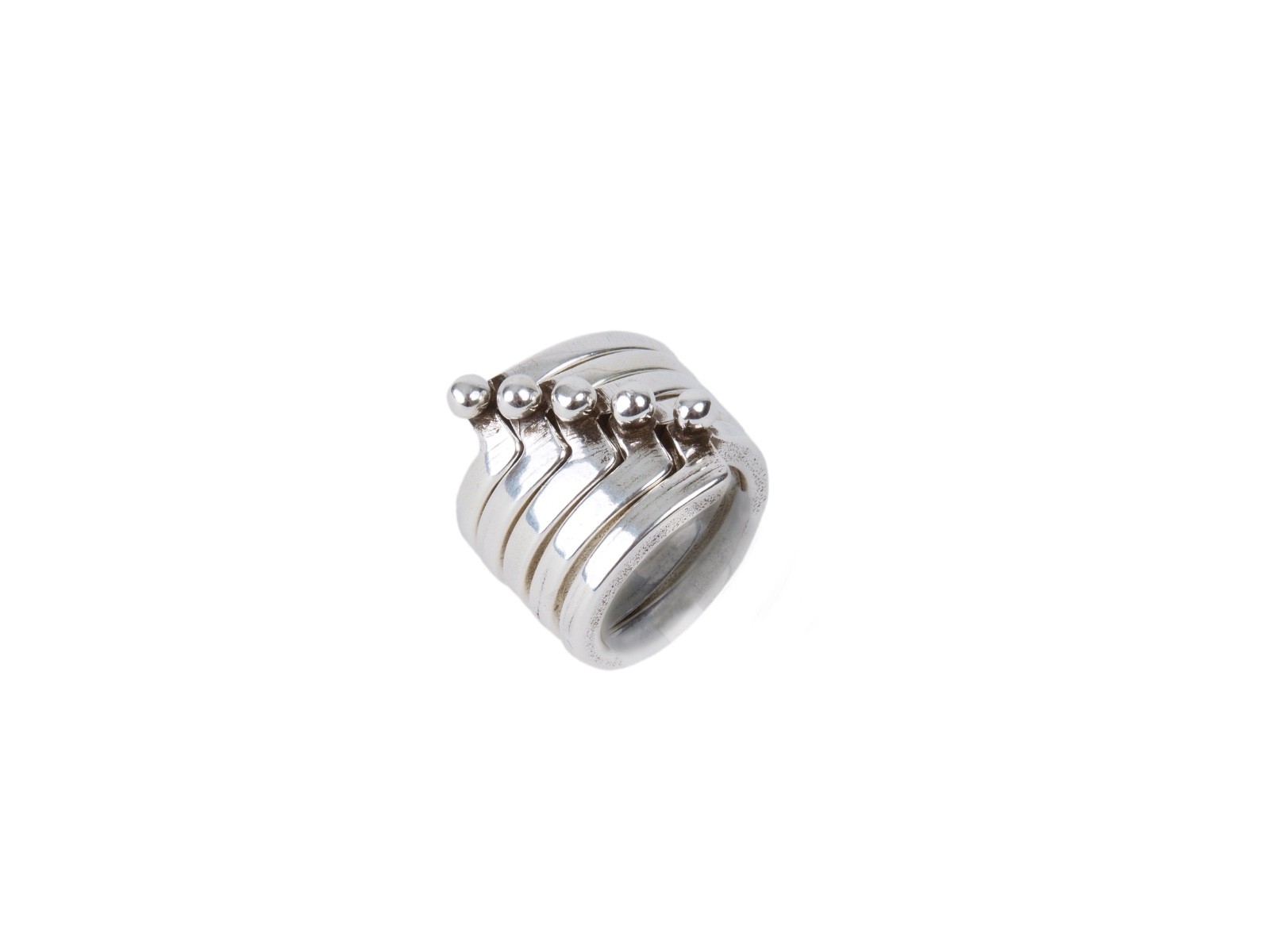 CXC Jewelry ring silver plated made in Spain size 6