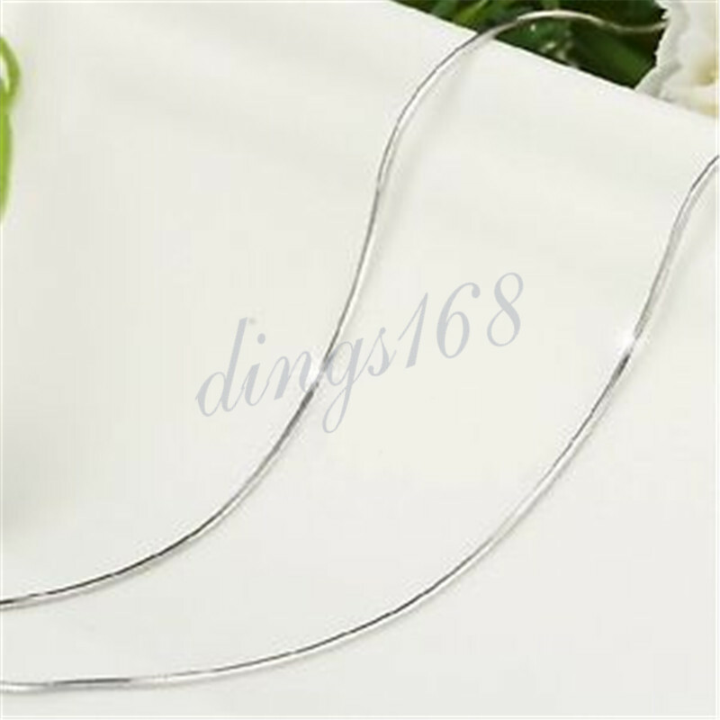 Genuine 925 Sterling Silver 1.8mm wide Snake Chain Necklace 16/18/20/22/24 inch