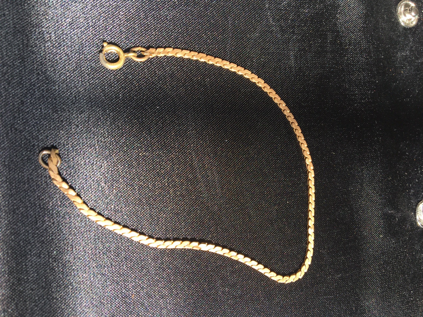 Lot Of 2 Women’s Gold Necklace 18” 3.75mm 7” 1.58mm Gold Bracelet