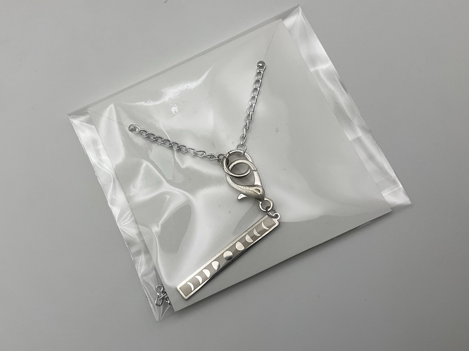 Moon Necklace Gothic Style Amulet Pendant Lunar Phases