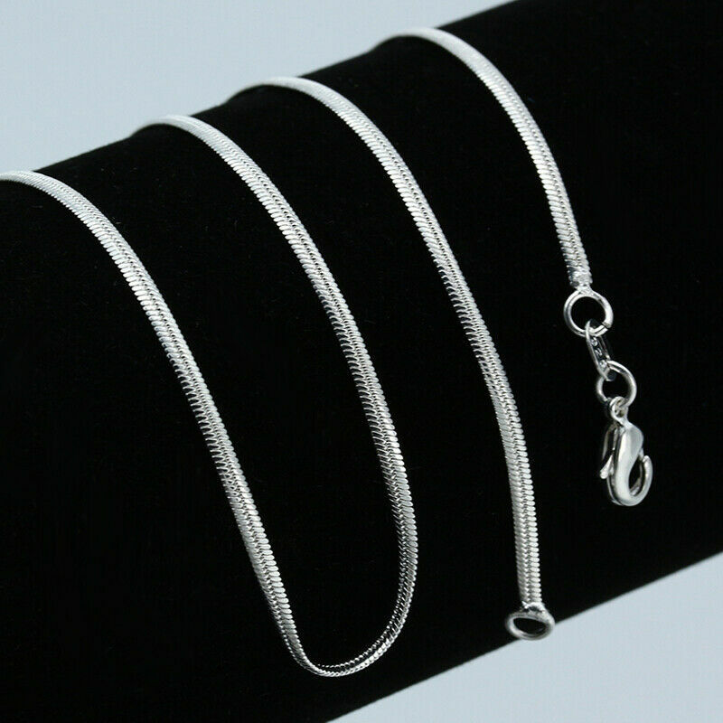 925 Sterling Silver 2MM snake ITALY chain 20″ necklace men women male female boy