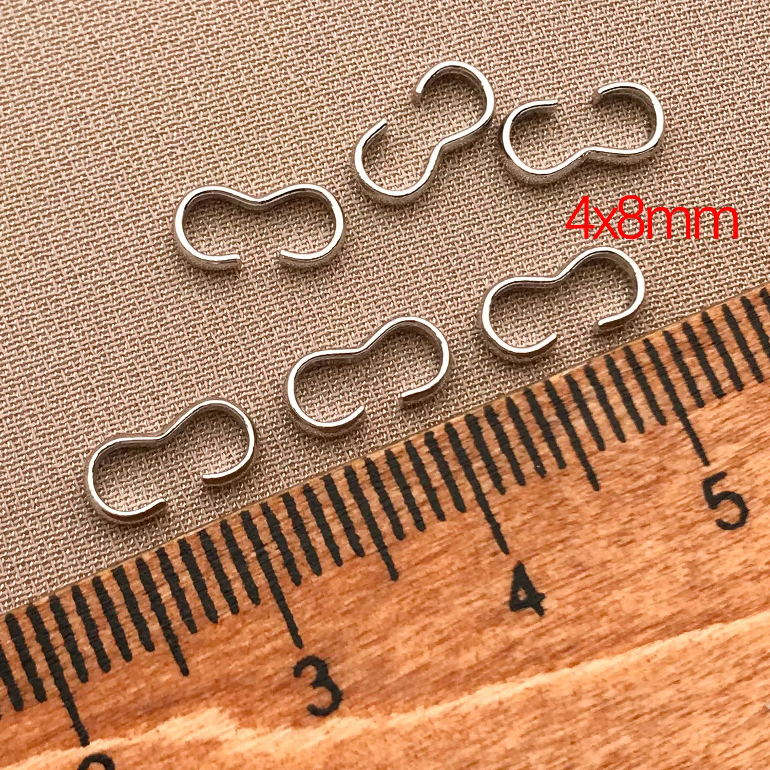 Mix 10/20Pcs 18K Copper Plated Genuine Golden Thick Silvery Open 3-Character Buc