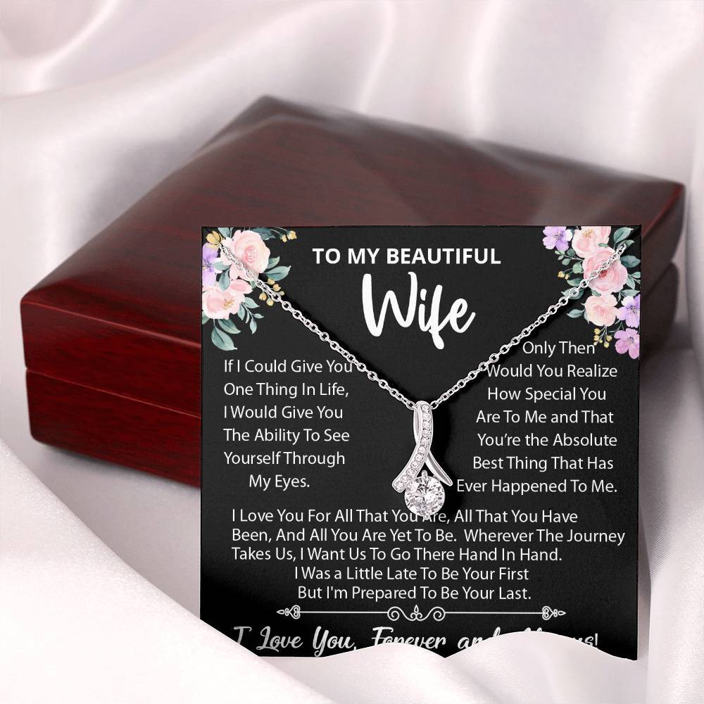 To My Wife Necklace, Gift For Wife, Wife Birthday Gift, Christmas Gift For Her!