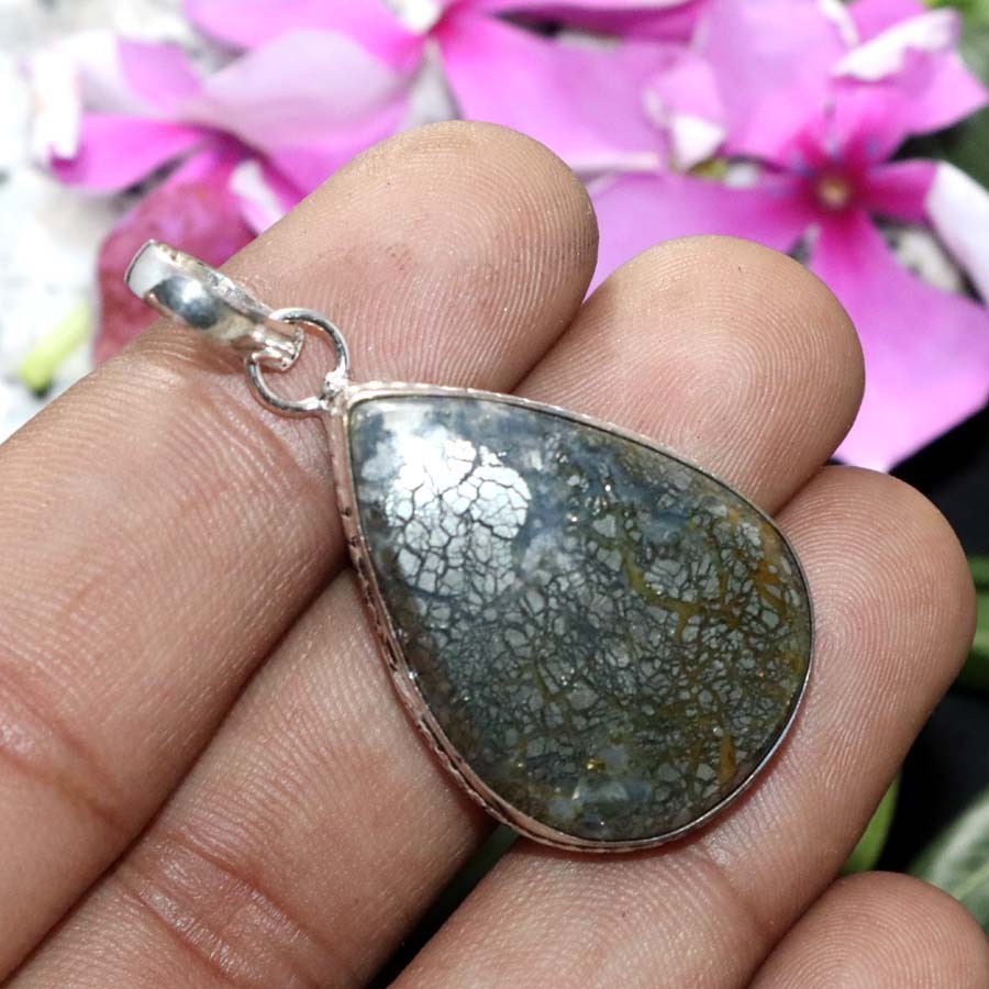 925 Silver Plated Marcasite Pendant 1.9″ Superb Gift Limited Stock Deal GW