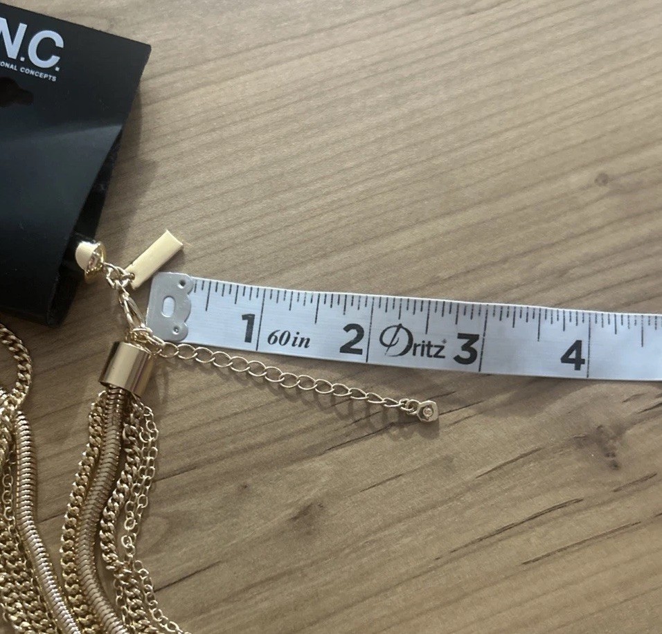 NWT Inc. International Concepts Goldtone 40”-42.5” Lariat Necklace