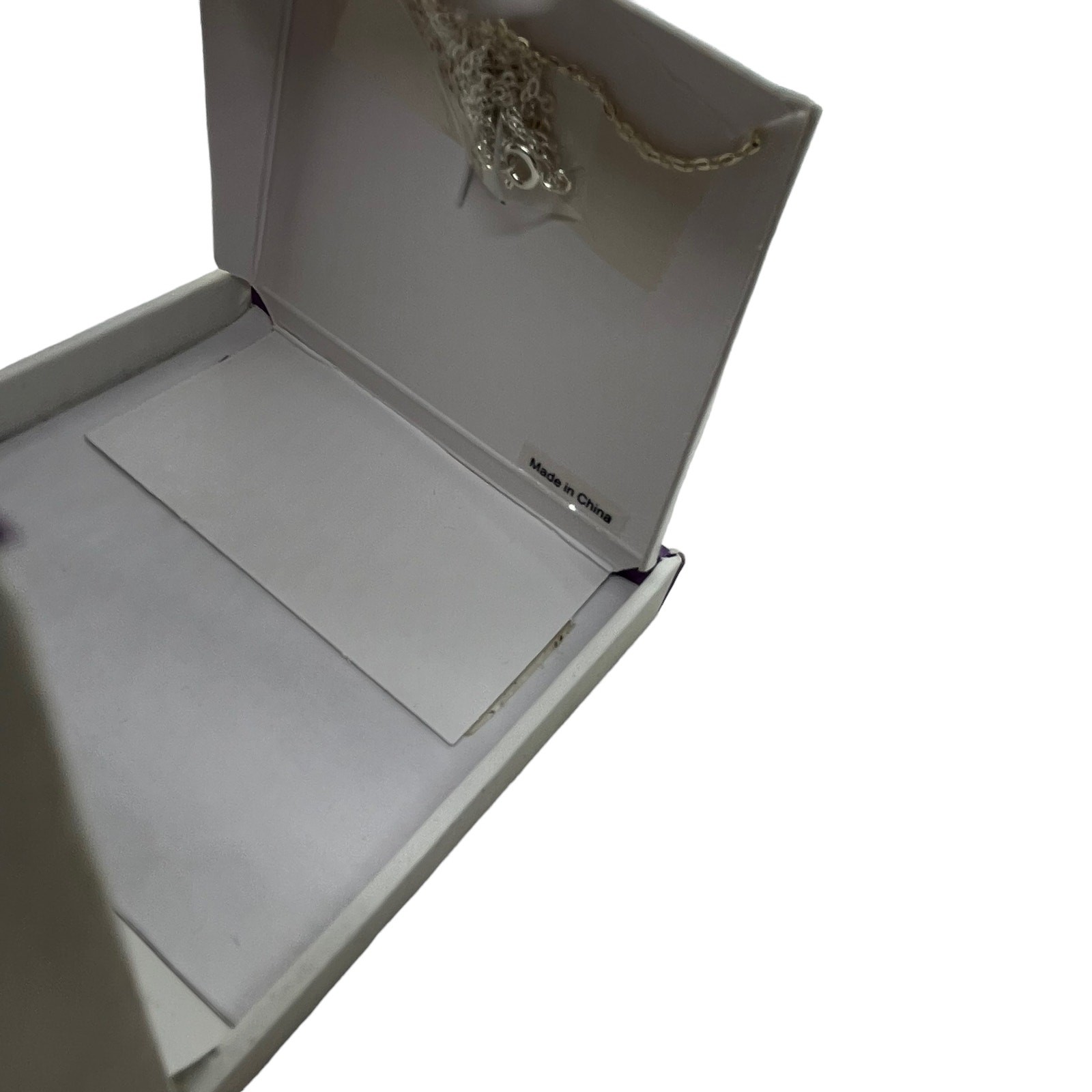 Snowflake Necklace Marked Silver Plated In Box Untested Women’s Sparkling Winter