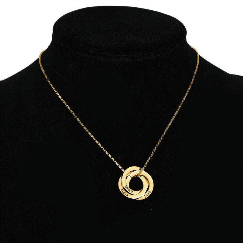 Personalized Interlocking Family Name Necklace, Perfect Gift for all occasions
