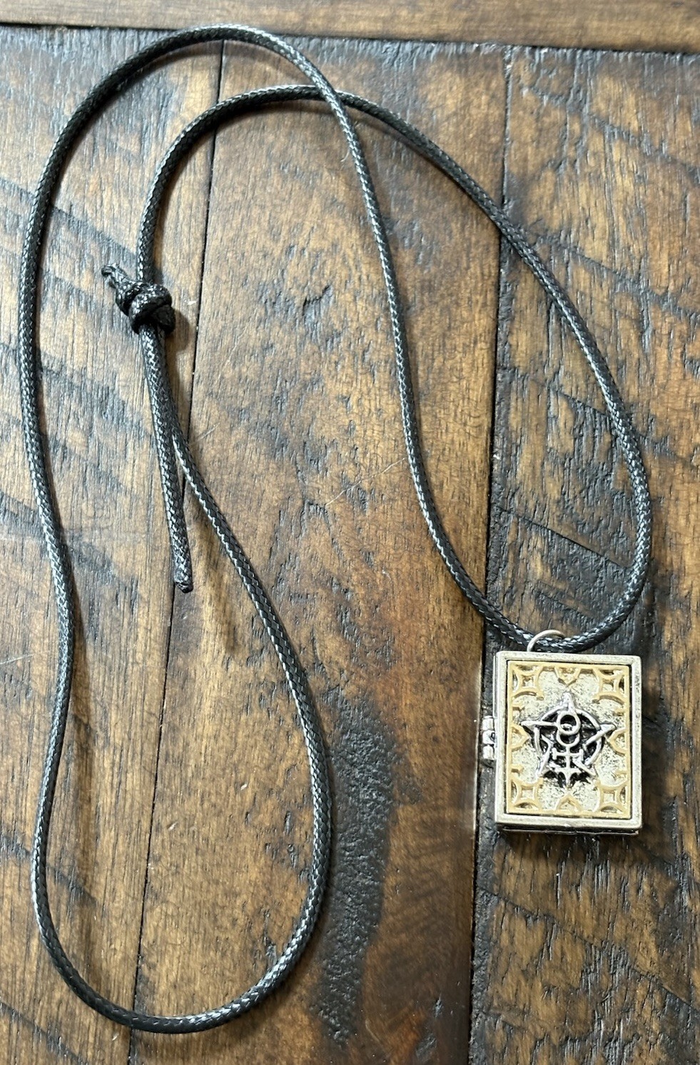 Magic Spell Book Pendant & Necklace Opens Skeleton Cosplay
