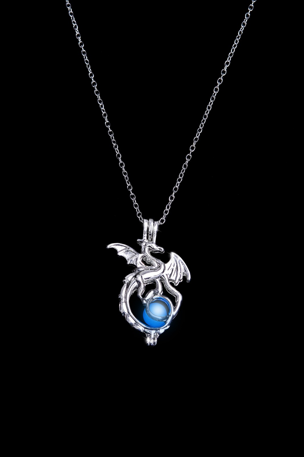 AlterImage Fiery Dragon Wings of Fire Necklace Glow In The Dark Set of 3