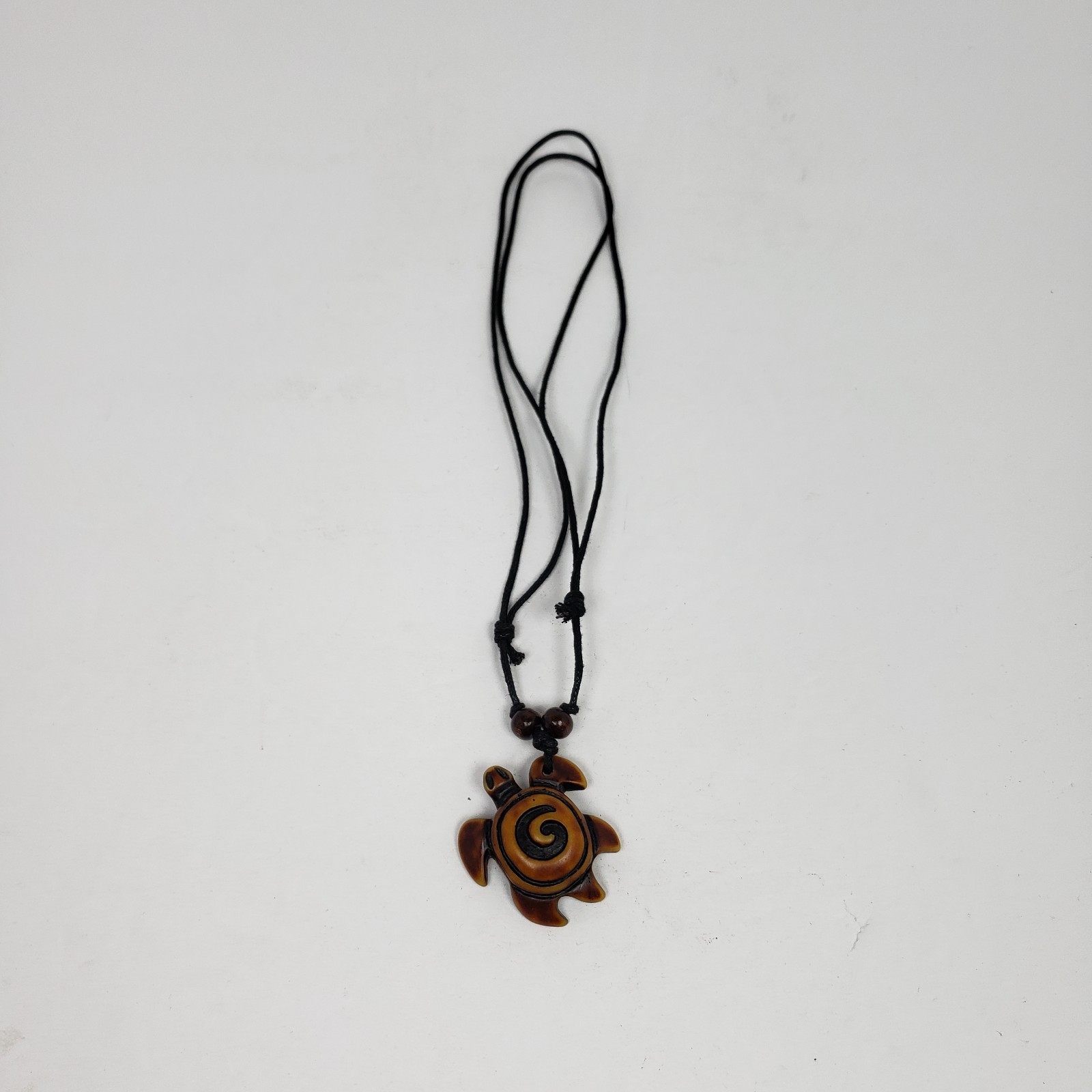 Vintage Adult Fashion Brown Turtle Tribal Adjustable Pendant Necklace 028