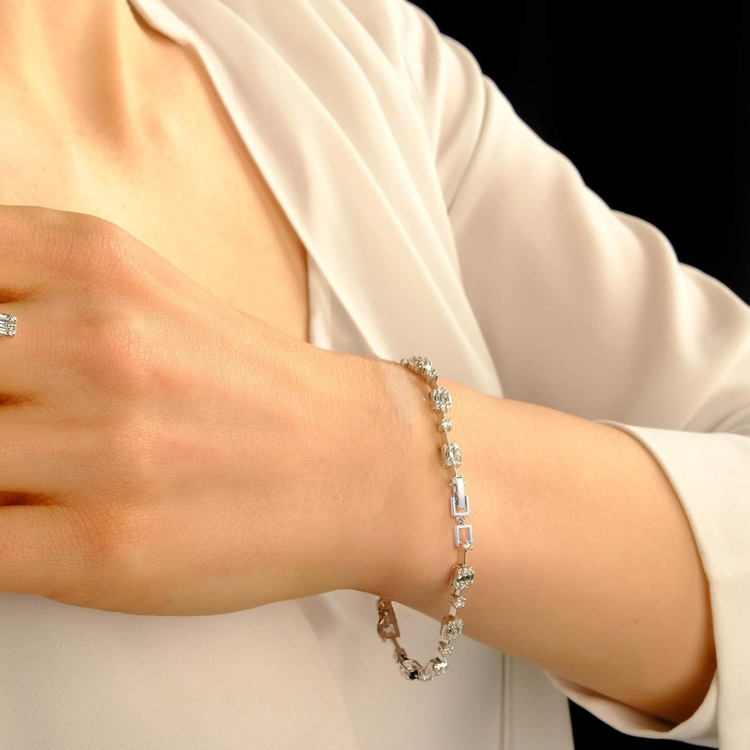 3 Pcs Bracelet Extender Silver Necklace Extender Silver Jewelry Clasps Women Fol