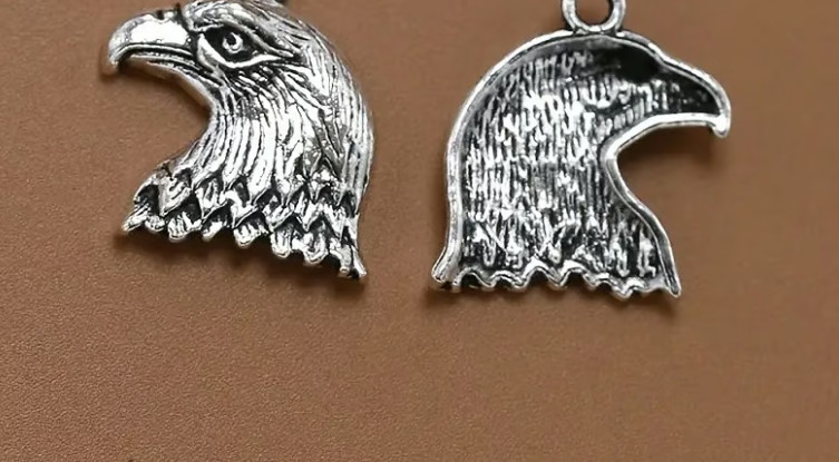 Beautiful Stainless Steel Eagle Head & 18″ Necklace! FREE SHIP IN USA!