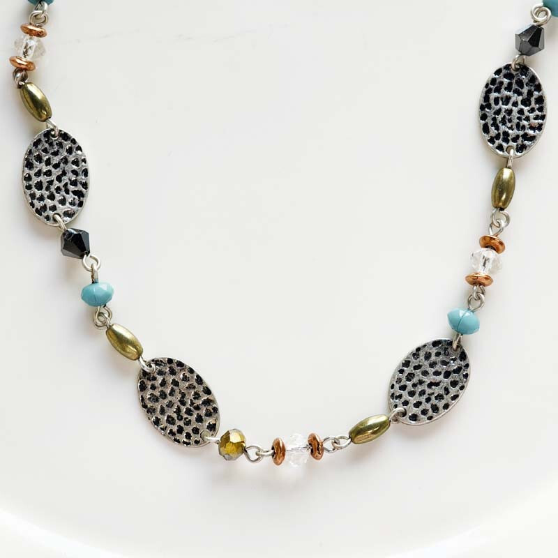 40″ New Premier Designs Flakes Single Strand Necklace Gift Vintage Women Jewelry