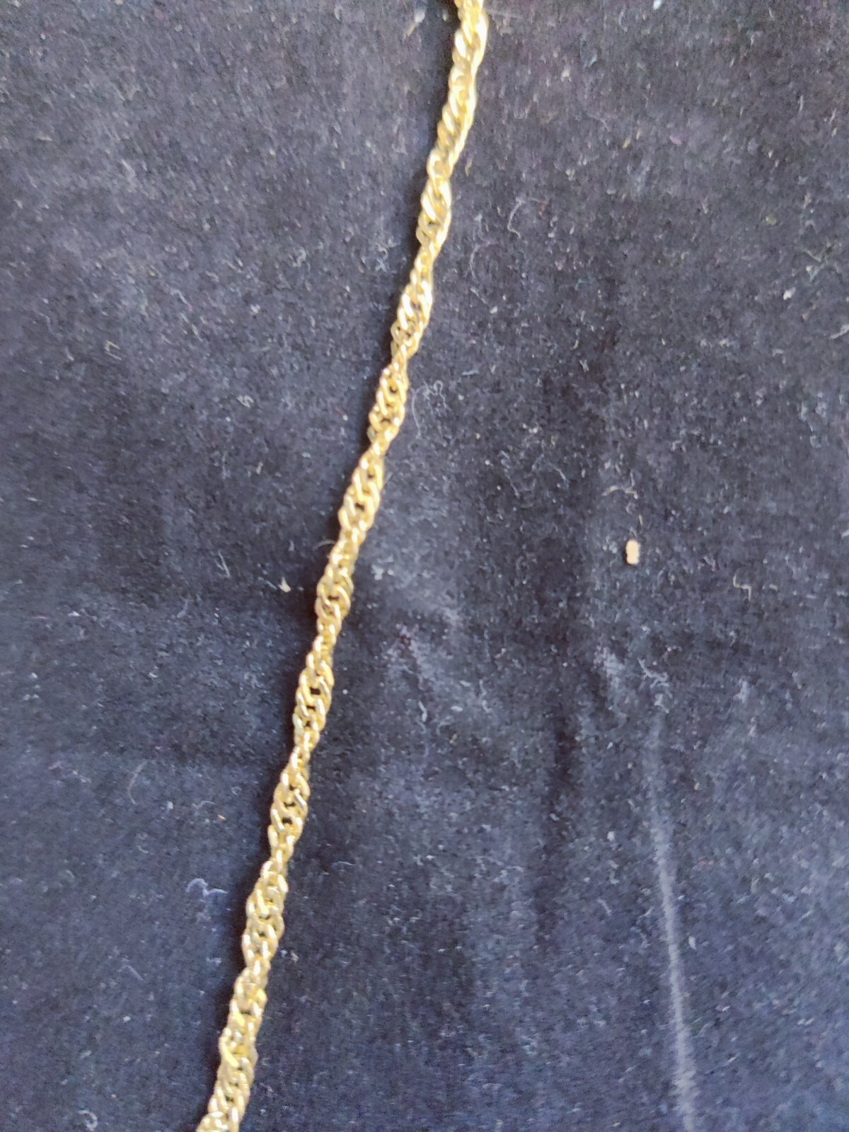 Twisted Rope Chain Gold color- 20″ Twist 2mm Necklace- (8573-9072)