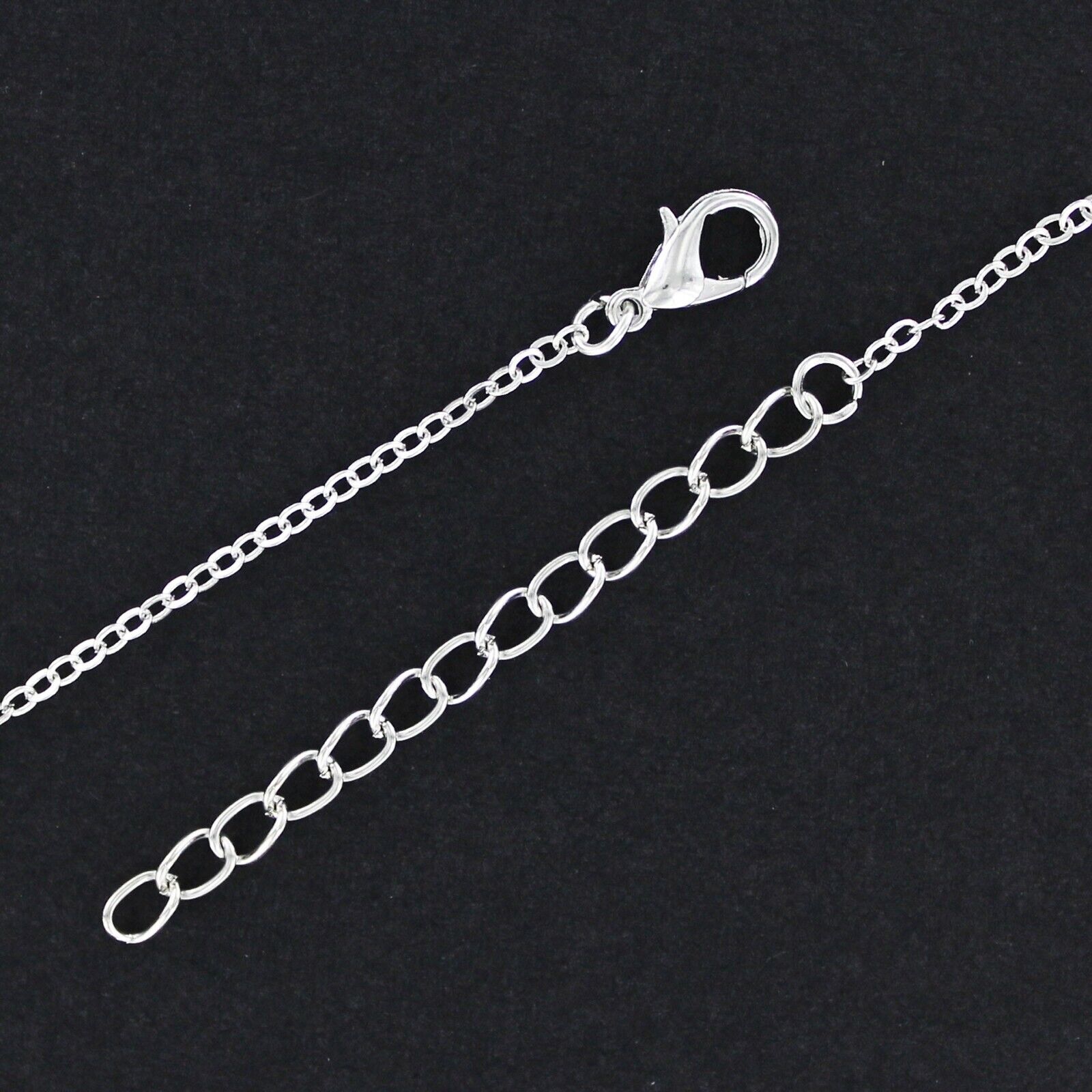 UNITED STATES Necklace – Stainless Steel Charm Tiny Open Heart USA America NEW
