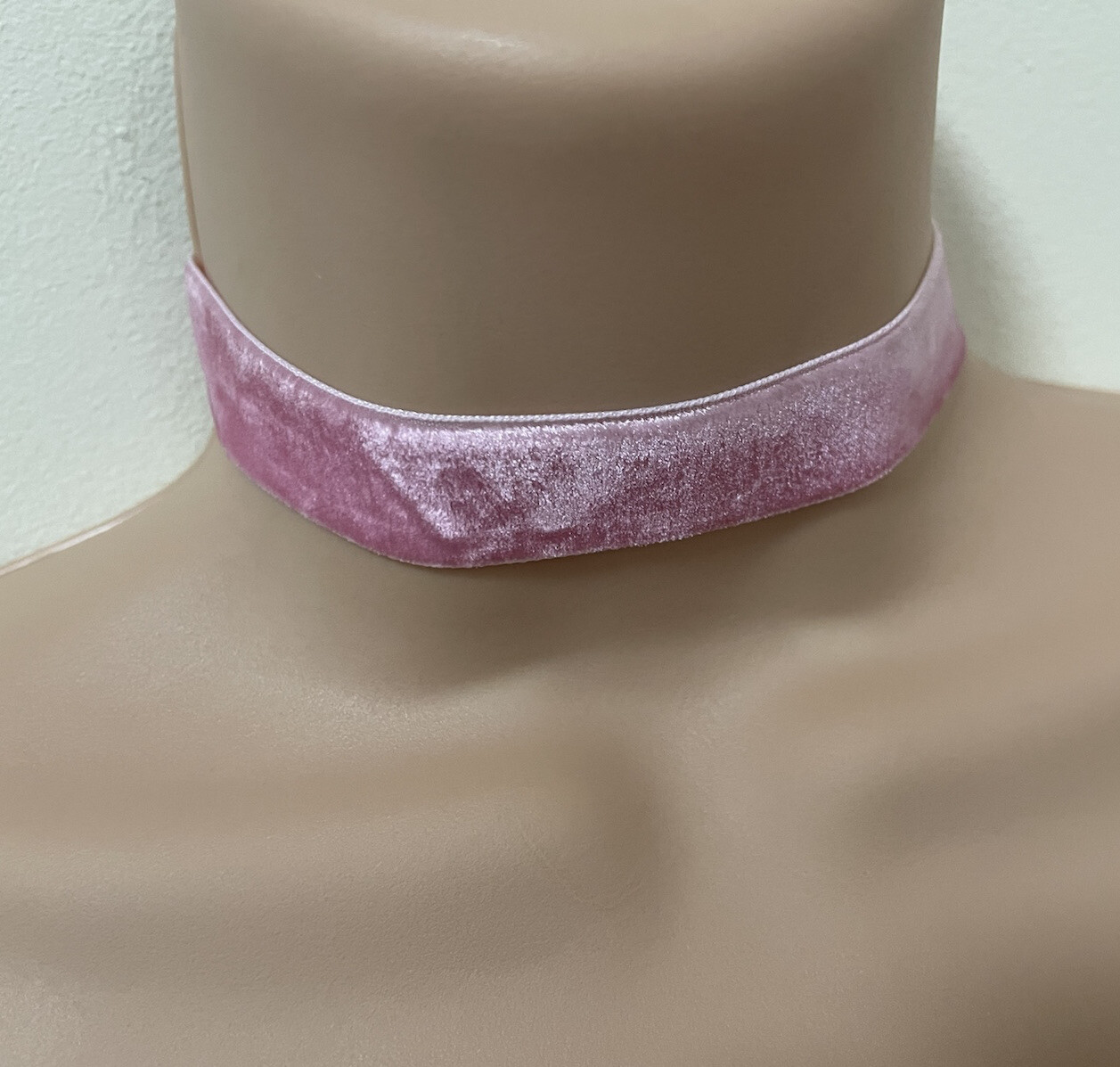 Women Ladies None Crystal,Dimonte pink velvet Choker Necklace Wedding Parties
