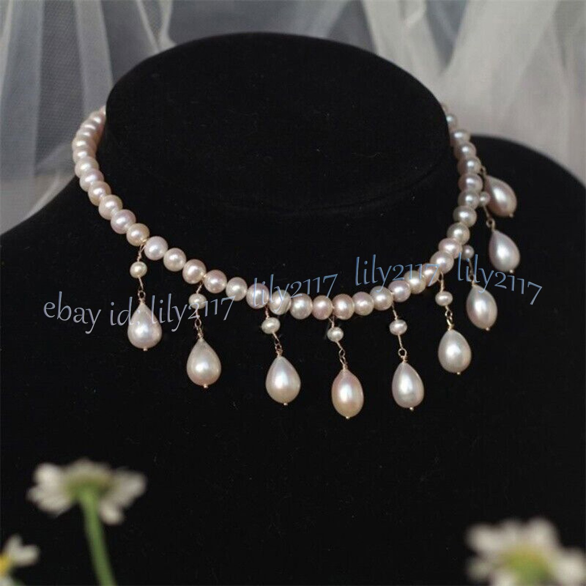Stunning South Sea Natural White Pearl Pendant Necklace 18inch 14k Gold Clasp