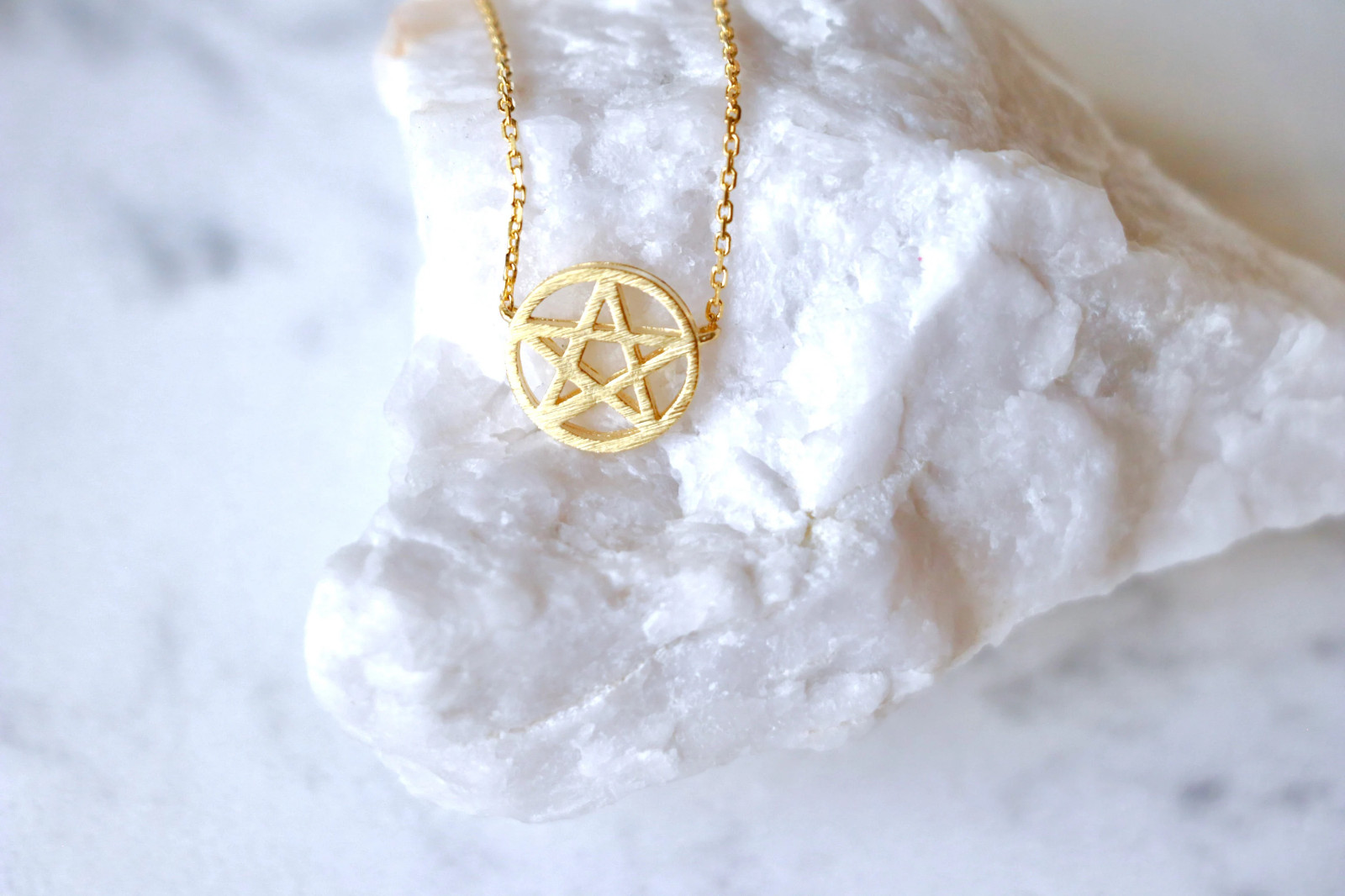 Dainty Pentagram Necklace, Pentagram Pendant Birthday Gift, Special Gift Ideas