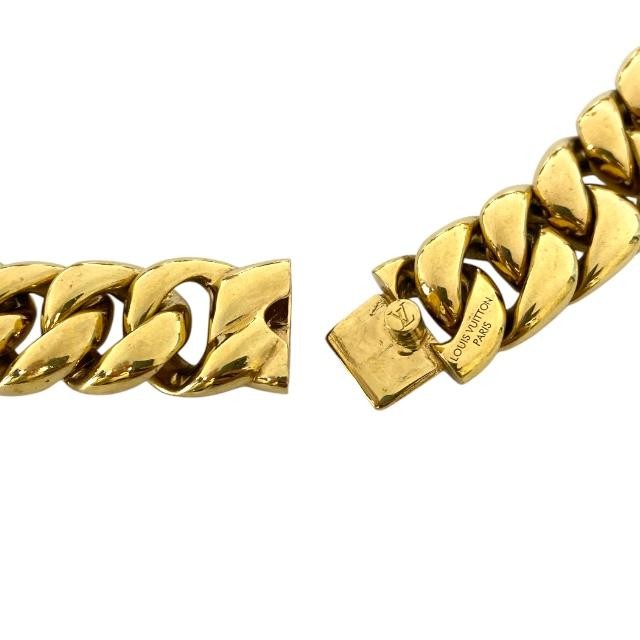 AUTH LOUIS VUITTON MP2193 WINDSOR BUYER NECKLACE GP SWAROVSKI GOLD SILVER BLACK