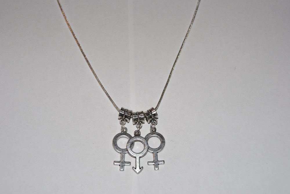 Hotwife ‘FMF’ Female Male Female Threesome Euro Necklace Fetish Lifestyle Symbol