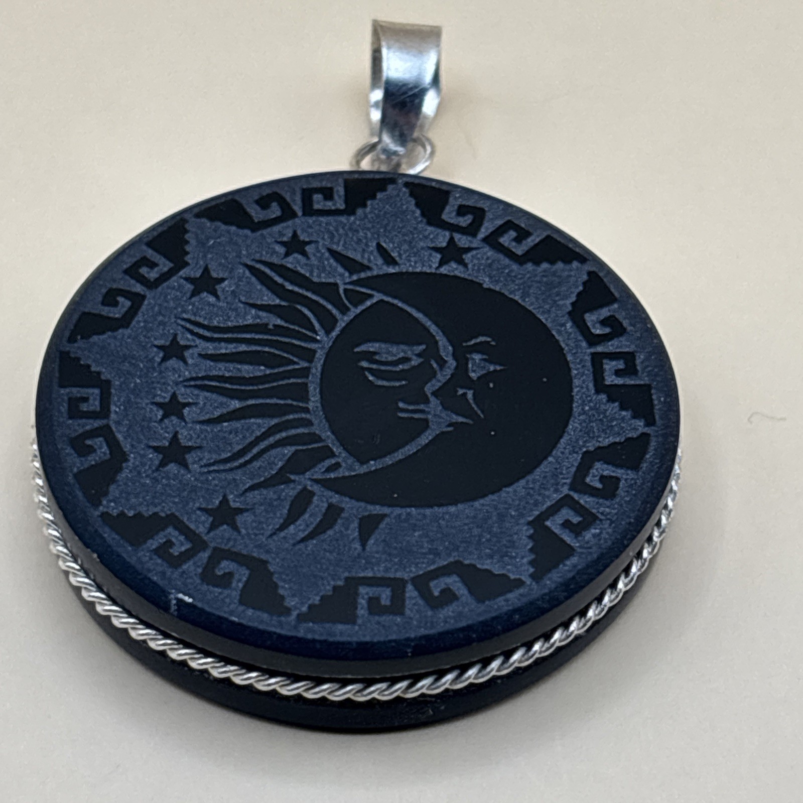 Sun Moon Stars Eclipse Cosmic Pendant