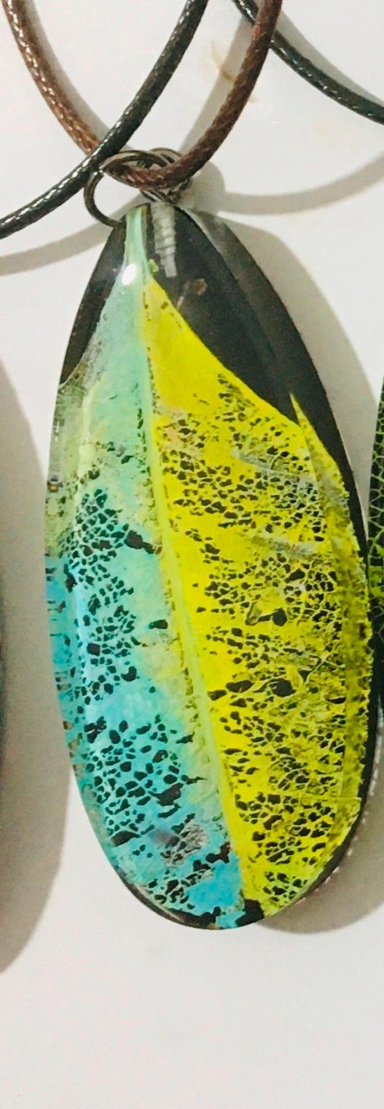 Handmade Epoxy Resin Necklace Unisex Jewelry, Unique Statement Gift Sea