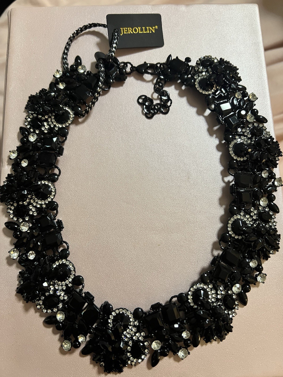 Jerollin Black And White Statement Necklace Special Occasions