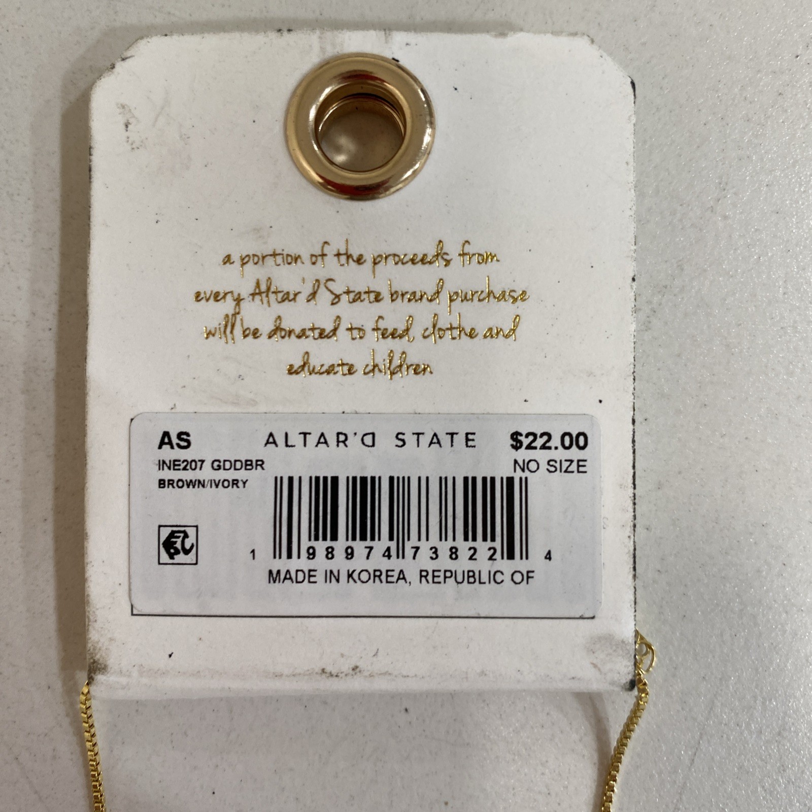 Altar’d State Women’s 14k Gold Dipped 3 Ringed Necklace