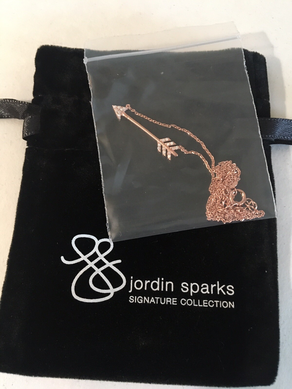 Jordan Sparks Signature Collection On Point Arrow Necklace Gold Plate over 92.5