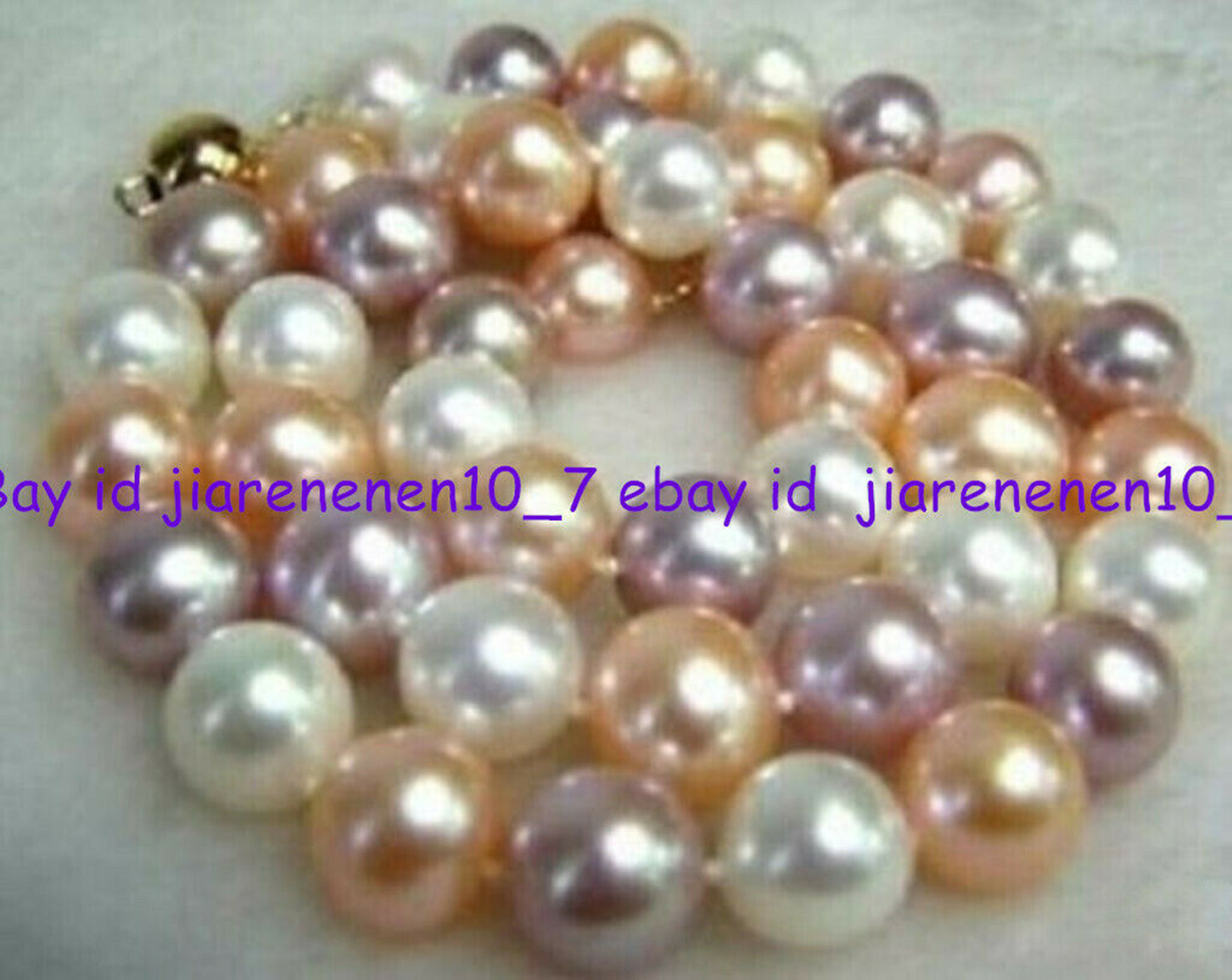 8mm Multicolor South Sea Shell Pearl Necklace 16-36 Inches