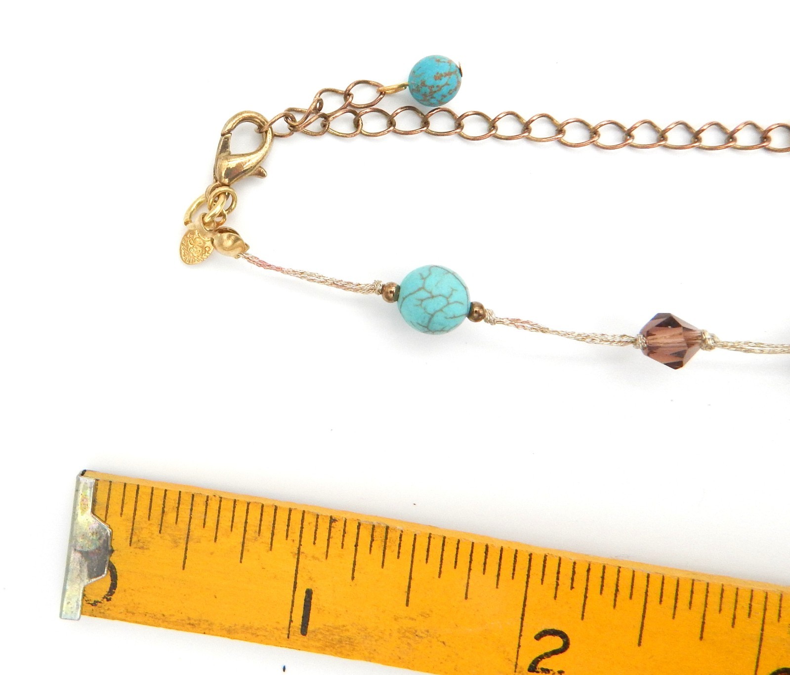 Premier Designs Promenade Necklace Tigers Eye Quartz Swarovski Bicone Prof Clean