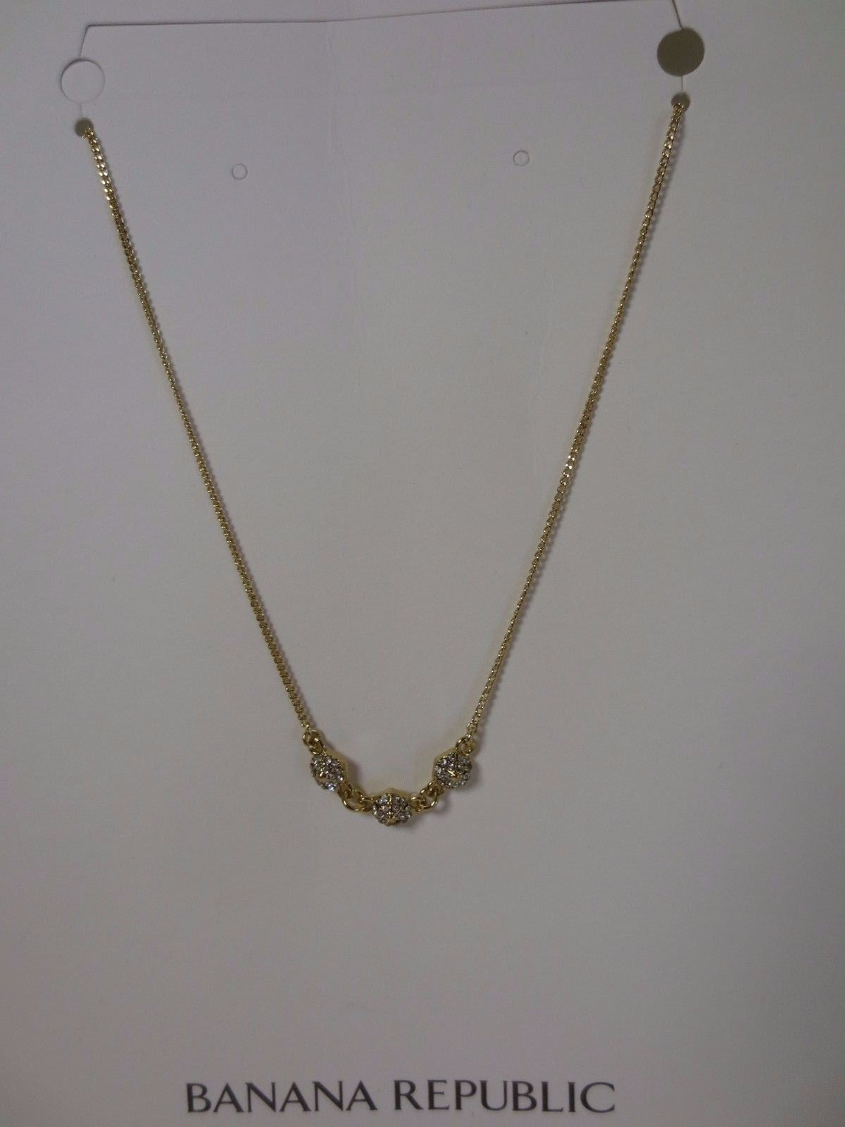 Banana Republic Women’s Metallic Modern Architecture Ball Necklace NWT 49.99