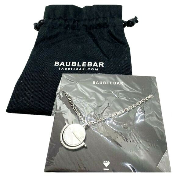 Baublebar Snowfall Reversible Pendant Necklace NEW