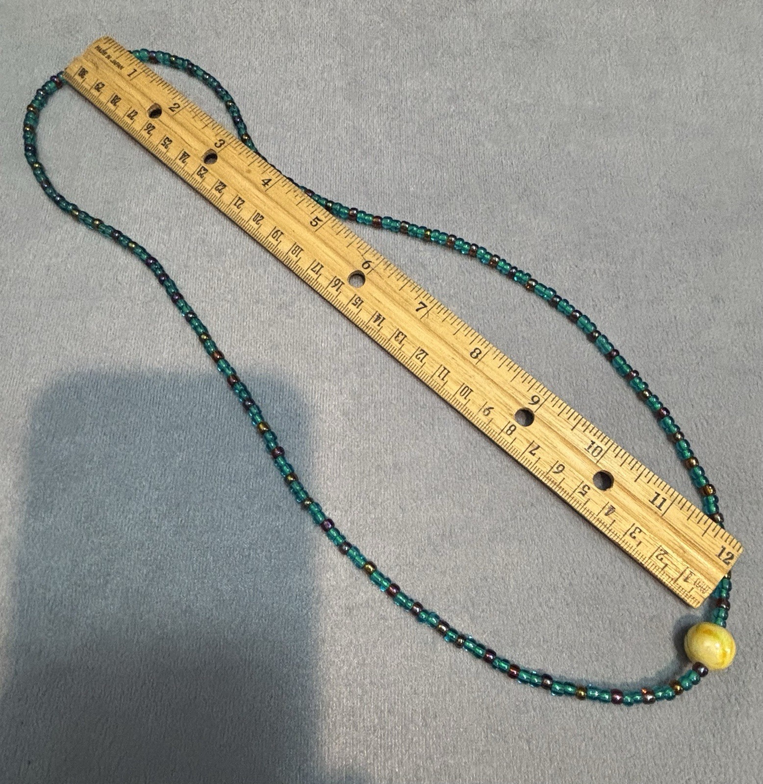 Multi Colored Glass Beaded Necklace