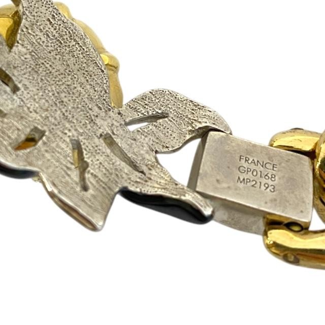 AUTH LOUIS VUITTON MP2193 WINDSOR BUYER NECKLACE GP SWAROVSKI GOLD SILVER BLACK