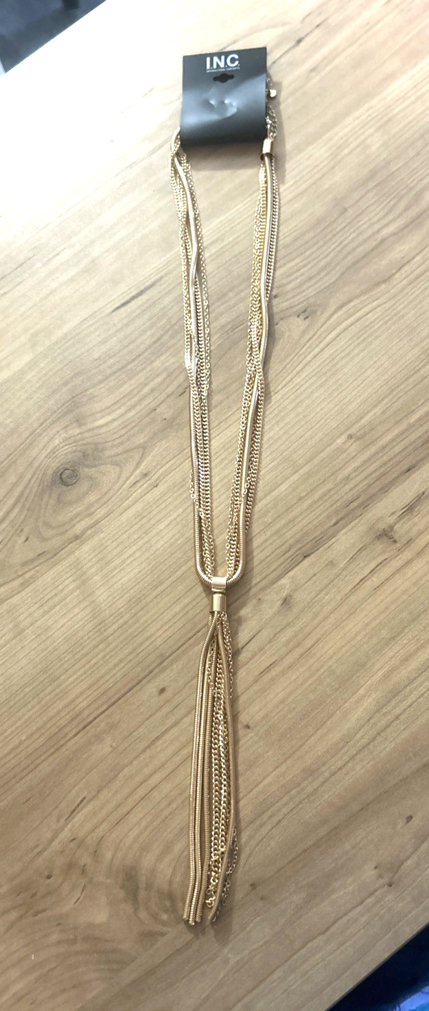 NWT Inc. International Concepts Goldtone 40”-42.5” Lariat Necklace