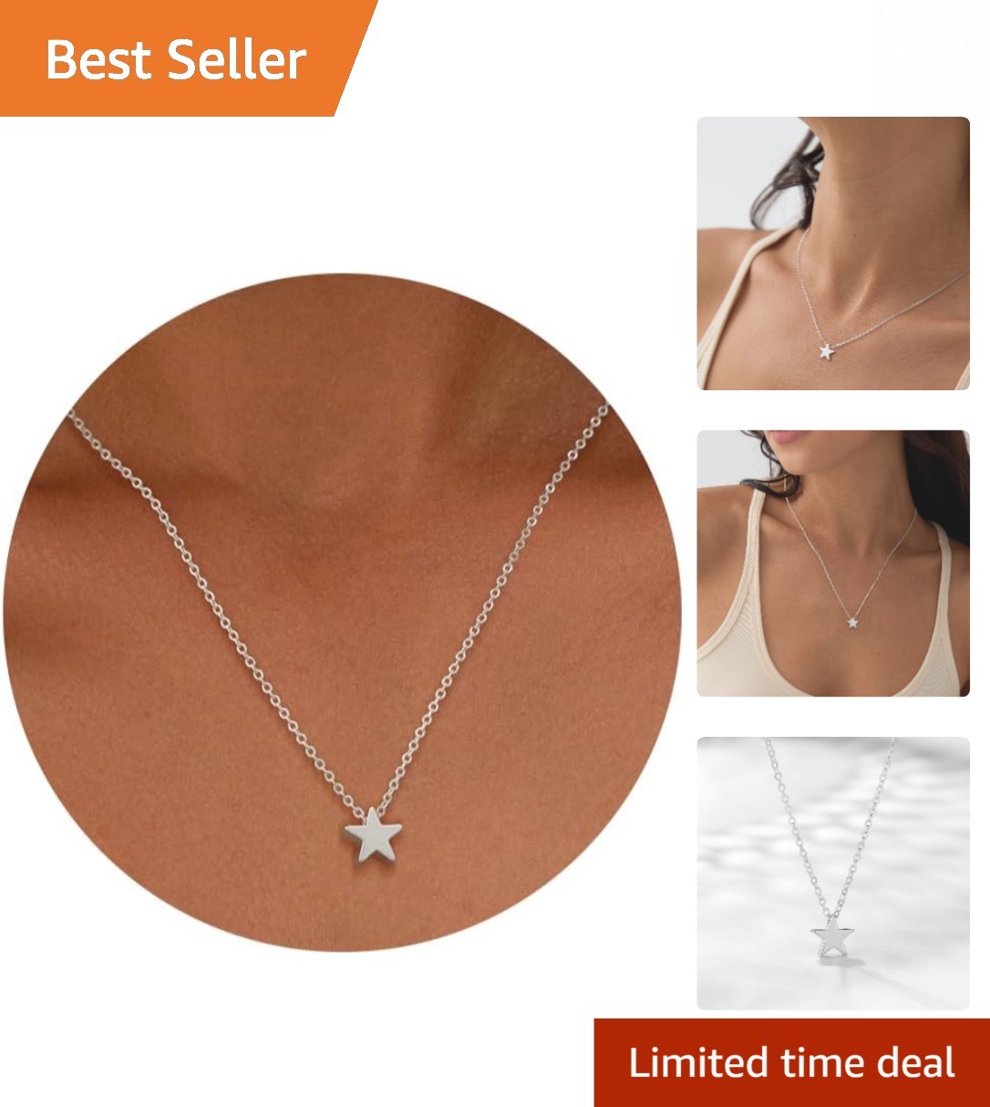 Elegant Women’s 14K Gold Plated Circle Pendant Necklace for Special Occasions