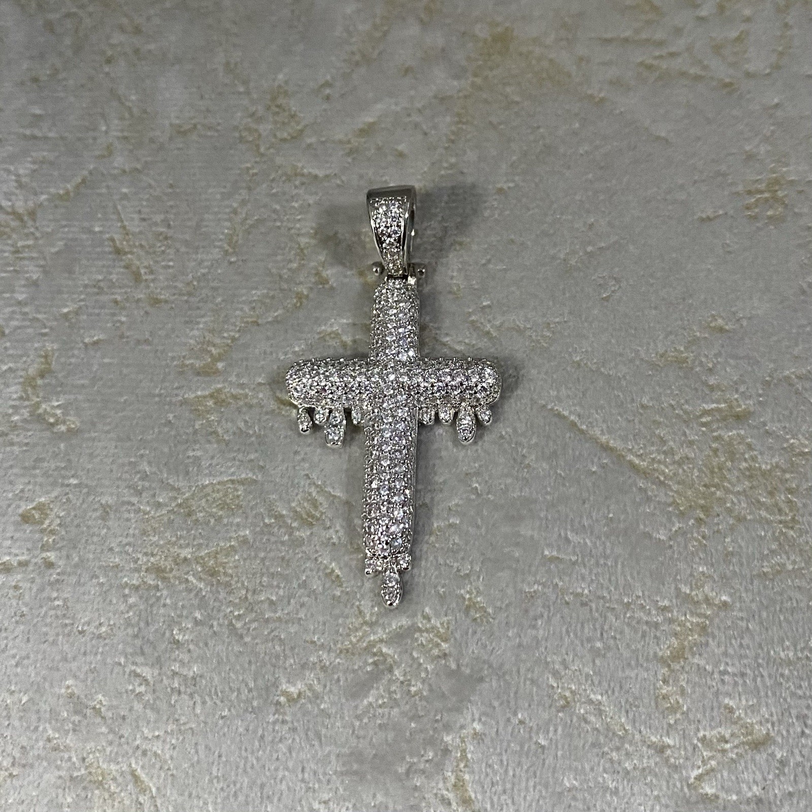 Silver Cuban Zircon Hip Hop Pendant Necklaces Collection
