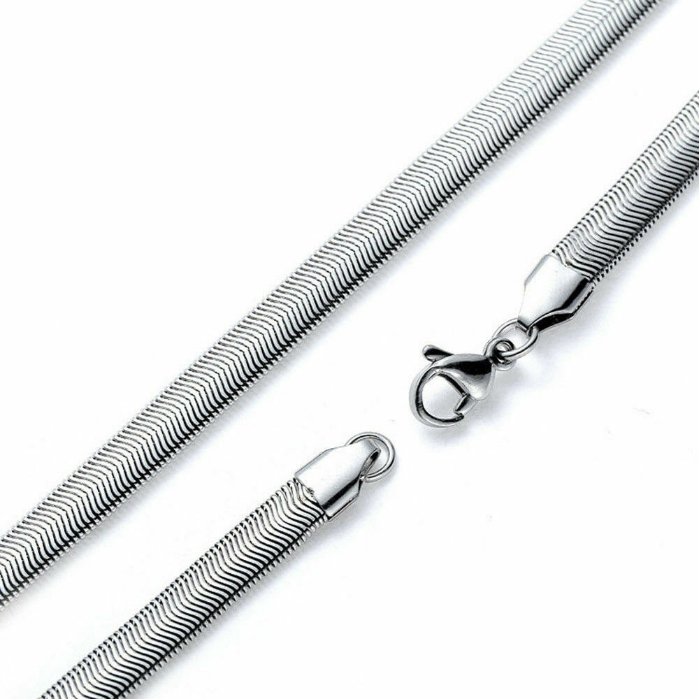 Elegant 925 Sterling Silver New Fashion Jewelry Snake Chain Charm 24″ Necklace