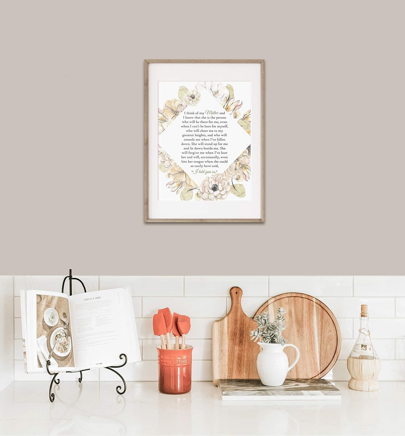 Charming 8×10 Floral Quote Print for Moms – Perfect for Any Special Occasion