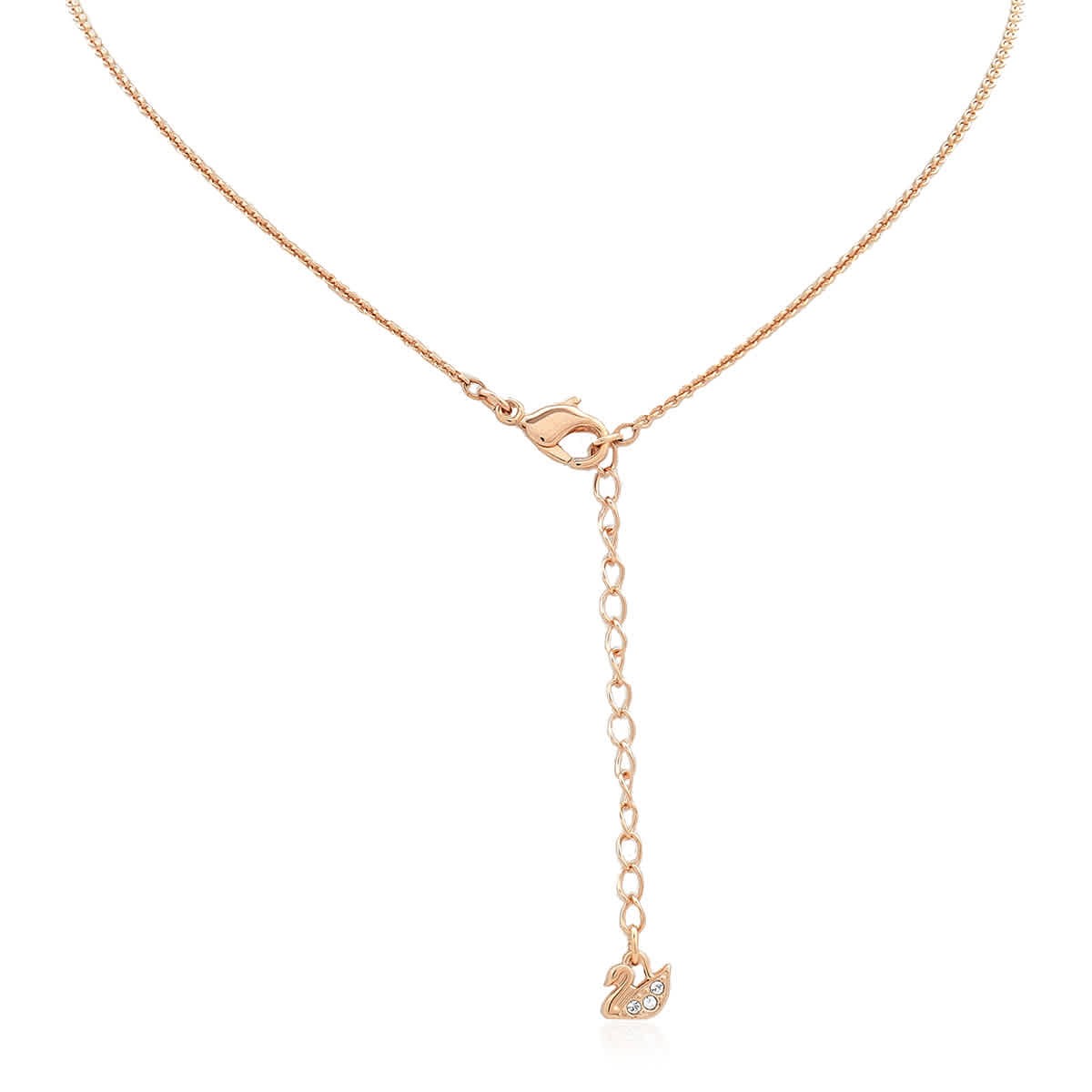 Swarovski Rose Gold-Tone Plated Pink Teddy Pendant Necklace