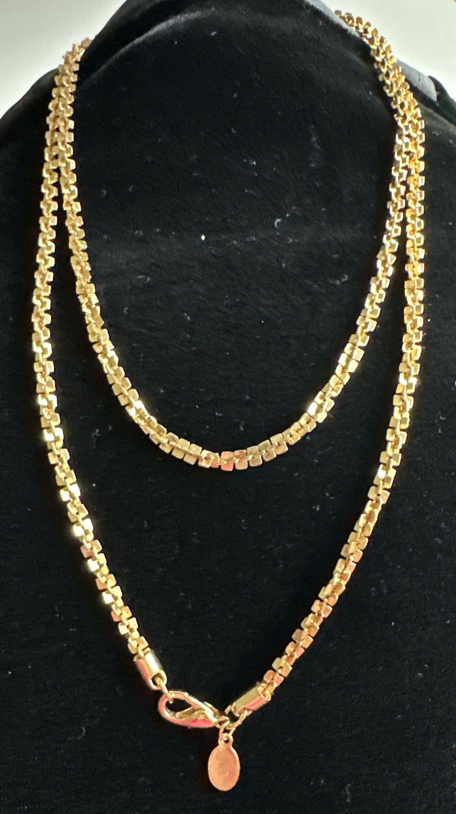 Crown PD Gold Plated Chain Necklace 30in 3.5mm