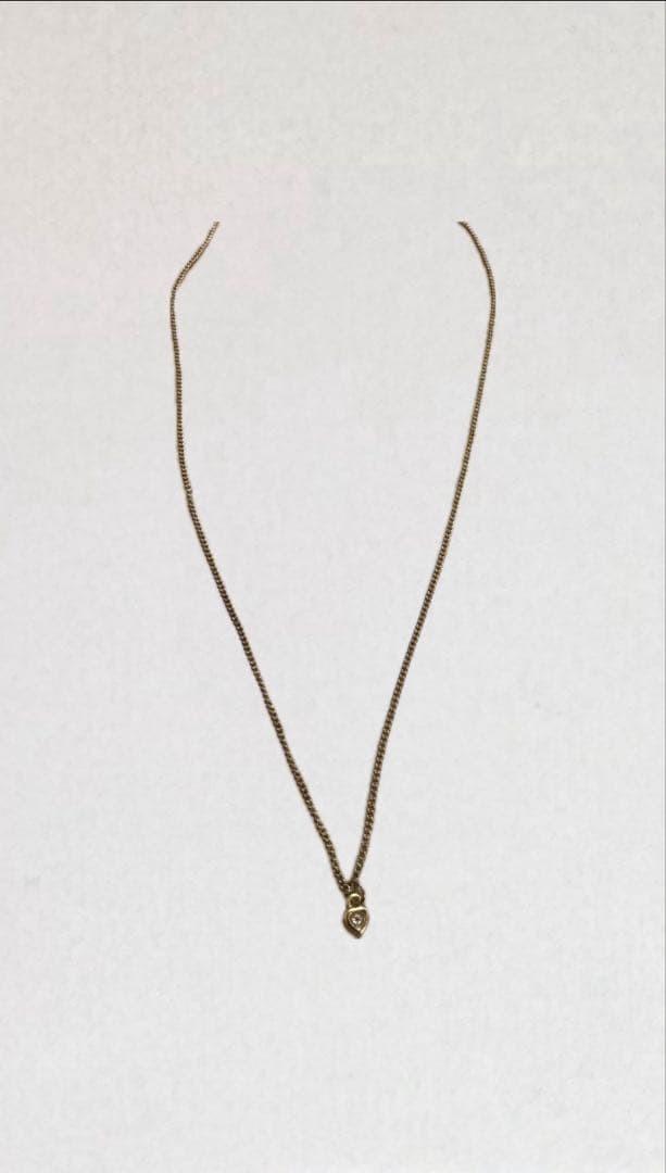 Vintage Gold Heart Necklace Sv925 Vintage