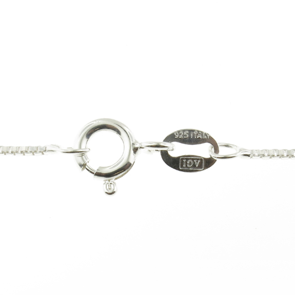 Sterling Silver BOX Chain Necklace 015 Gauge Stamped 925 Italy