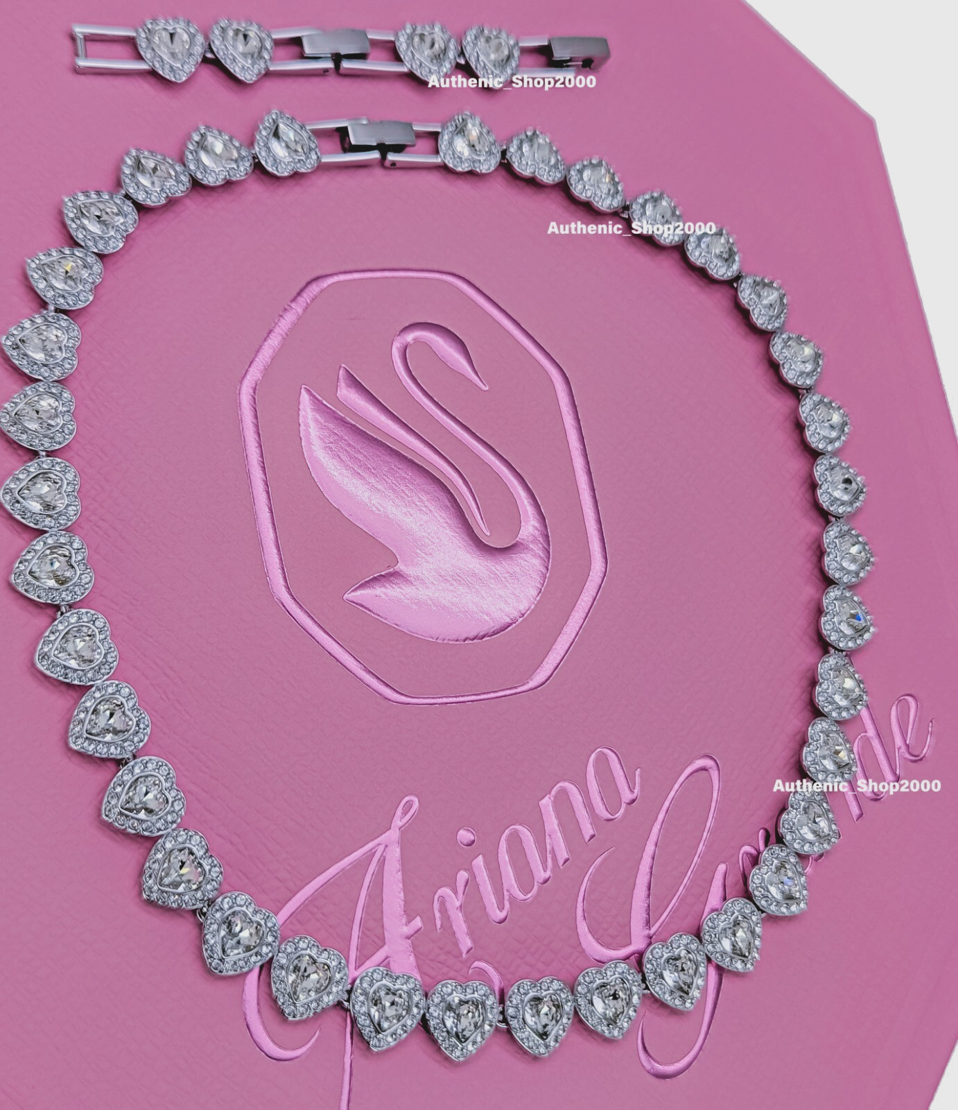 New in Gift Box 100% Authentic Ariana Grande x SWAROVSKI Tennis necklace 5720857