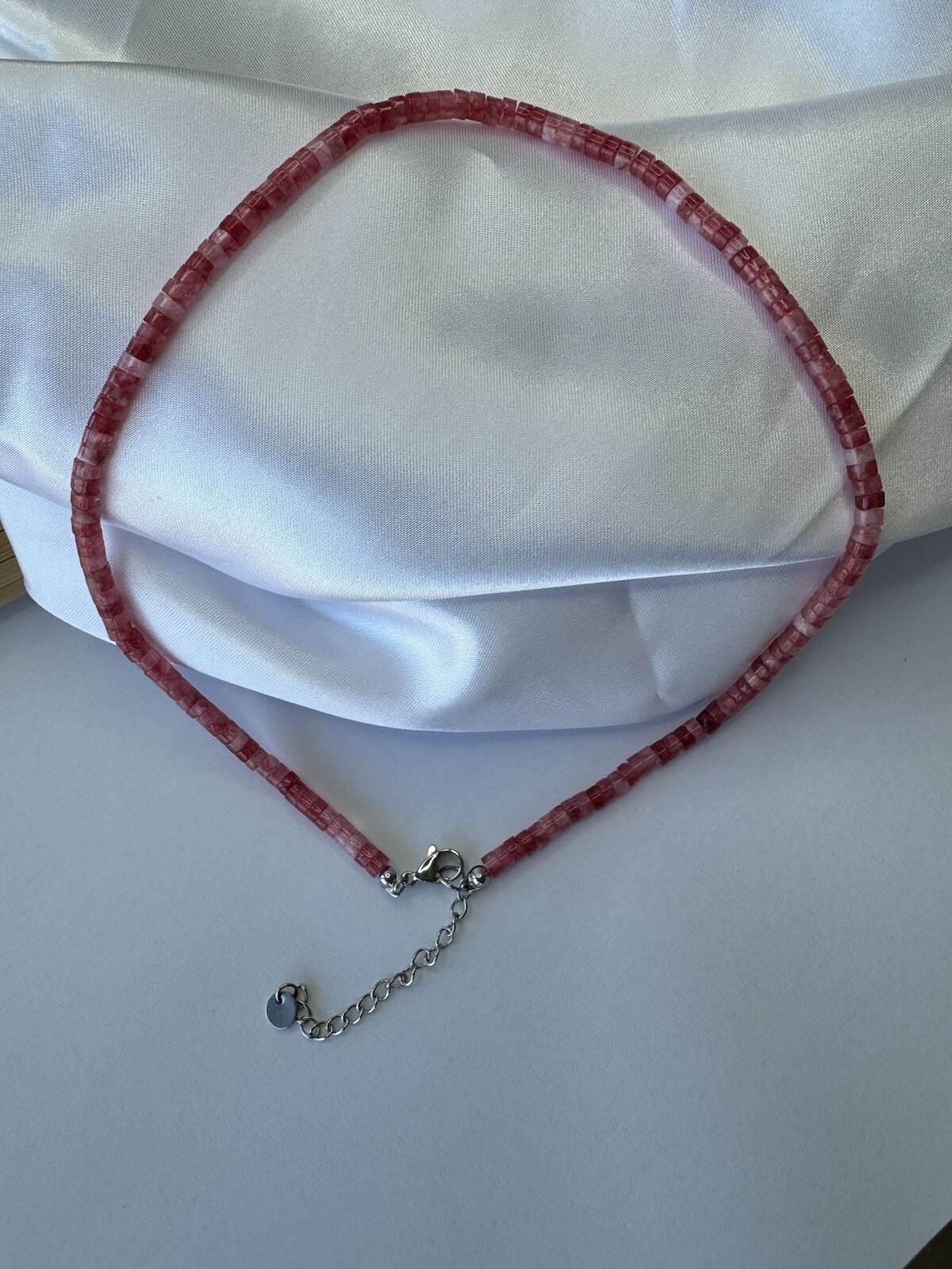Women’s men’s natural stone stainless steel handmade fashion strong necklace her