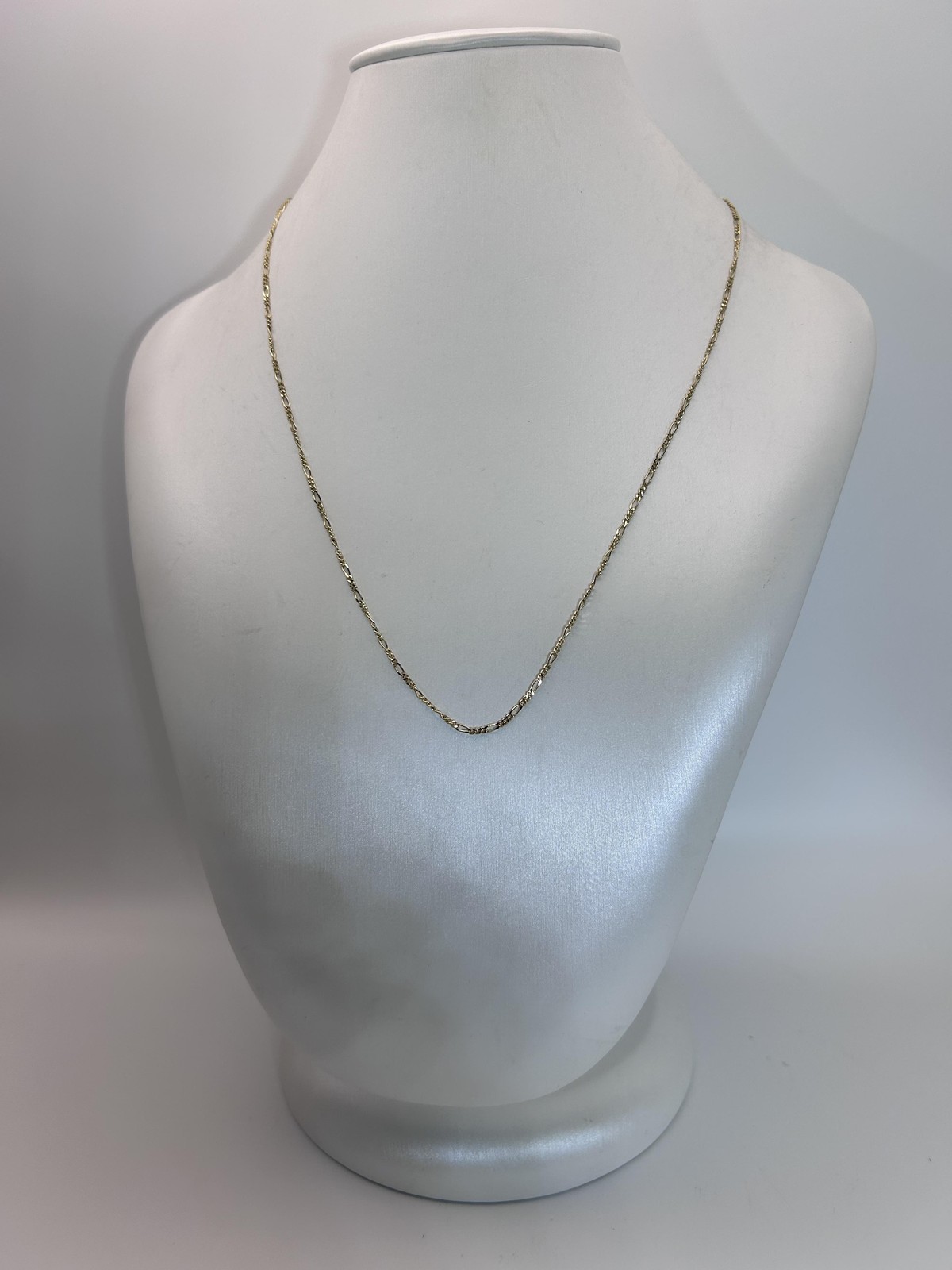 Ana Luisa Necklace Gold Tone Figaro Chain Lobster Clasp Minimalist Layering
