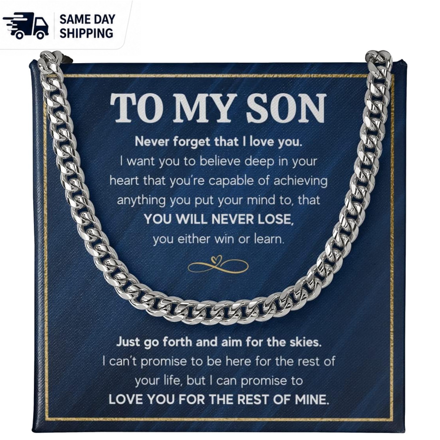 Luxury Mother and Son Necklace with Adjustable Chain for Special Occasions