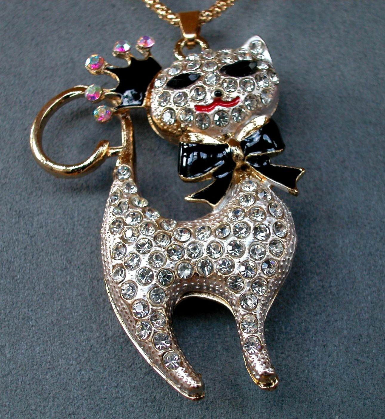 Royal Golden Queen Crown Kitty Betsey Johnson