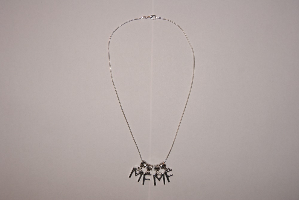 Hotwife ‘MFMF’ Male Female Male Female Threesome Euro Necklace Lifestyle Letters